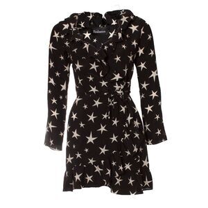 Realisation black wrap dress with stars